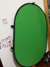 漾菲斯YC3专业直播绿幕抠像布折叠便携式免支架 加厚纯色绿布背景布板补光灯拍照摄影布视频幕布 1*1.5米 实拍图