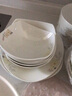 锦秋堂景德镇陶瓷骨瓷饭碗 高脚碗 不烫手家用米饭碗  单件散件结婚送礼 6英寸四角碗（沙拉碗） 实拍图