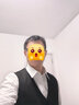 卡度顿 西服套装男三件套修身商务西装职业正装外套男新郎伴郎结婚礼服 黑色(外套+西裤+马甲+衬衫) 3XL【141-155斤】+7件礼品 实拍图