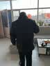 啄木鸟中老年人羽绒服男加厚款连帽老人短款外套爸爸装冬天衣服爷爷袄子 深灰 2XL 实拍图