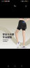 艾伦伯顿（Alen Botun）马拉松跑步运动短裤女子夏季大码宽松防尴尬晨跑训练速干健身裤  带内衬-黑色 M 晒单实拍图