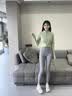 铂呐苓瑜伽裤女运动紧身裤瑜伽服套装无尴尬线高腰弹力跑步健身裤 瑜伽裤海岩灰 M 【95-110斤】 实拍图