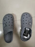 大嘴猴大嘴猴踩屎感凉拖鞋居家户外防滑情侣外穿女洞洞鞋沙滩凉鞋男防臭 陨石灰 42-43 实拍图