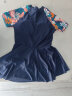 梵迪拉泳衣女夏保守遮肚连体泳衣海边显瘦泳装11015藏蓝裙式连体 XL 实拍图