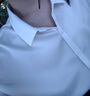 尚都比拉短袖雪纺衬衫女夏季休闲通勤职业衬衣百搭显瘦上衣 米白色 L 实拍图