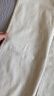 啄木鸟（TUCANO）亚麻阔腿裤女夏季新款长裤2023宽松棉麻女裤垂感高腰休闲直筒裤子 米白色 2XL 建议135-145斤内 晒单实拍图