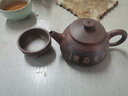 此时此刻 钦州坭兴陶茶壶梁业兰纯手工泡茶壶 功夫茶具茶器水平陶壶西施壶 线刻水平壶 220ml 实拍图
