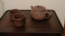 云禅尚陶 紫砂壶宜兴纯全手工功夫茶壶茶具竹段石瓢泡茶壶 竹节舍得壶（老紫泥) 250ml 实拍图