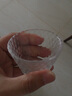 和风四季 玻璃品茗杯耐热茶杯个人杯主人杯茶具功夫茶杯一口杯锤目纹杯子 （B款）樱雪凹点品茗杯（40ml） 实拍图