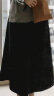 无印良品 MUJI  女式 弹力 起毛 喇叭裙 半身长裙秋冬季 简约风BEK40C2A 黑色 XL 晒单实拍图