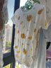 婧麒（JOYNCLEON）新生婴儿纯棉连体衣服初生宝宝无骨连身衣满月爬爬服春季四季哈衣 橙子 90cm 实拍图