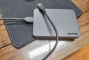 东芝（TOSHIBA）移动硬盘 定制刻字高速移动硬盘USB3.2连接手机OTG兼容Mac 套餐三3.0type-c转接头+抗震包+创兢HUB 1TB 实拍图