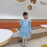 蓓然美爱莎公主裙春夏2026艾莎网纱裙女童连衣裙儿童聚会服生日礼物 蓝裙+披纱 110 实拍图