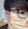 MOLC925银耳钉女气质小巧网红耳饰迷你耳棒耳针男女学生配饰生日礼物 黑色大小各一只E0584黑 实拍图