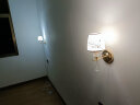 金幻LED卧室床头壁灯房间过道酒店走廊灯现代简约B107蝴蝶玻璃灯罩12W 实拍图