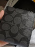 蔻驰（COACH）男士短款对折钱夹钱包 F75083黑灰色 CQBK 晒单实拍图