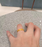 周大福 麦穗双层开口戒黄金戒指女(工费120)约3.55gF221324 实拍图