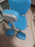 怡佳乐（YIJIALE）儿童学习椅小学生写作业写字椅子家用可升降调节正姿椅带脚踏 蓝色五爪/普通版(1.1-1.45米) 实拍图