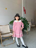 安妮优儿（Anneyol）女童连衣裙秋季2025新款秋装小女孩秋冬裙子儿童洋气女童装公主裙 粉色 120 实拍图