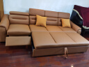 顾巢电动头层牛皮真皮多功能沙发床现代简约小户型沙发床两用客厅3622 功能位+三位拖床2.95米 升级版乳胶座包 晒单实拍图