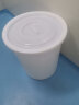 诗欧莱大号塑料桶加厚垃圾大水桶白色圆形带盖 白色 100L 直径48 高度52CM 实拍图