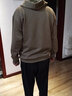 简男秋冬季加绒卫衣男连帽衫重磅加厚套头保暖学生带帽男装外套 加绒DO鹿卡其 2XL 建议130-150斤 实拍图