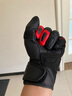外星蜗牛T5羊皮骑行手套机车四季骑行手套透气防摔防滑耐磨可触屏全指手套 黑红色 L 实拍图