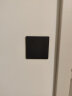 国际电工86型暗装超薄哑光肤感黑色大板极简开关插座家用一开五孔云墨黑板 空白面板 晒单实拍图