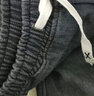 百鹊亭美式渐变牛仔裤男2025春夏款潮牌高街宽松直筒裤子男时尚休闲裤男 黑灰色【美式渐变】 S 实拍图
