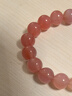 周大福SOINLOVE 宝藏女孩粉融香雪粉色白色玉髓手串弹力手链VV263礼物 18.75cm 实拍图