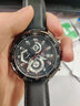 卡西欧（CASIO） 卡西欧(CASIO)男士手表 防水石英男表 黑盘黑色皮带EFR-539L-1A 实拍图