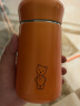 希诺保温杯女士高颜值不锈钢水杯家用便携茶杯子XN-9619桔色 330mL 晒单实拍图