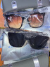海俪恩（HORIEN）偏光太阳镜女新款女士防紫外线防晒男高级感墨镜可配度数镜N8109 N8109N16亮黑框/落日黄 实拍图