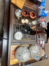 金灶（KAMJOVE）鸡翅木实木茶具套装烧水壶茶具茶盘套装茶台烧水壶一体式 K-185 搭配H9茶炉+茶具+茶渣桶 实拍图