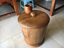 柏森优家 海南相思木米桶储米箱圆形实木防虫防潮米缸米桶储面桶 相思木 10KG/20斤装 实拍图