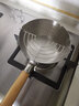宏利 304不锈钢日式雪平锅小奶锅辅食煎煮锅小火锅泡面加厚三层钢 304单层钢雪平锅 18cm 1.6L 实拍图