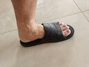 惠夫人浴室拖鞋男大码居家速干防滑日式静音洗澡漏水镂空夏季拖鞋男女款 麻花漏水 灰色 40-41码（适合39-40码穿） 实拍图