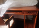 梨舍 红木家具非洲花梨（学名：刺猬紫檀）办公书桌 书桌椅组合 实木电脑桌写字台 1.28m单张电脑桌 实拍图