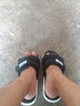 战澈夏季拖鞋男青年学生魔术贴室外穿潮流情侣一字凉鞋沙滩鞋网红凉拖 黑色 L(适合38-39脚) 实拍图