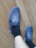 拾聚老北京布鞋男鞋新款男士舒适轻便软底透气休闲鞋一脚蹬套脚帆布鞋 蓝色 43 实拍图