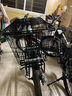 加粗加大带盖车篮子山地车车筐后座筐学生自行车车篮菜篮子宠物篮 加大带盖后车筐（升级防松动螺丝） 实拍图