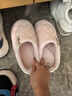 洁丽雅棉拖鞋女秋冬季室内居家厚底保暖加绒防滑踩屎感情侣棉拖鞋男外穿 新郎红 婚庆鞋 42-43 (适合41-42码) 实拍图