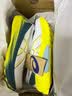 亚瑟士ASICS跑步鞋男鞋稳定运动鞋透气支撑舒适跑鞋 GEL-KAYANO 30 白色/黄色 42.5 实拍图