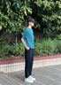 波司登（BOSIDENG）防晒长裤男高倍防紫外线冰感凉爽透气钓鱼骑车户外运动宽松束脚裤 黑色8056 S 170/74A 实拍图