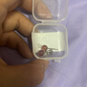 雅薇妮红玛瑙S925银耳钉草莓晶珍珠女紫水晶猫眼石石榴石耳饰养耳洞简约 耳钉【草莓晶款】 实拍图