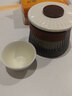 南山先生 旅行茶具套装日式便携防烫手抓茶壶一壶三杯东篱快客杯 东篱快客杯竹环款鸦青_茶白 实拍图