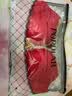 三芝行香港潮牌红色本命年红文胸套装女性感小胸聚拢结婚内衣女胸罩 大红色（套装） 36/80A 实拍图