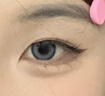 MOUCEE美瞳半年抛1片装大直径混血款彩色隐形眼镜糖霜蓝莓0度 实拍图