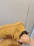 回力男鞋工装鞋男士高帮马丁靴休闲免系带防水皮面耐磨运动劳保鞋子男 卡其 42 实拍图