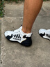 保菲罗亚品牌运动鞋男鞋秋冬季新款透气休闲鞋子男士老爹鞋隐形内增高鞋男 白黑色9859-1【皮面】增高8cm 41 实拍图